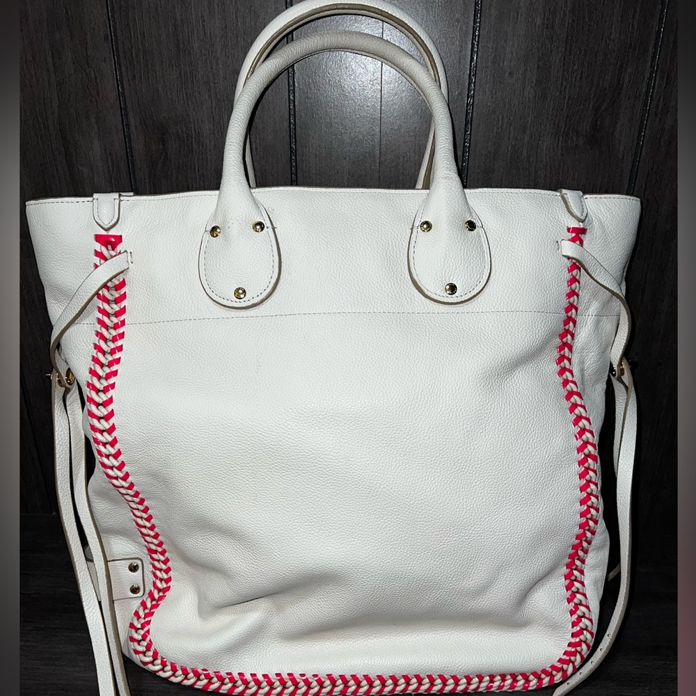 Coach 2015 Whiplash Pop Tall Tatum Chalk Neon Pink - Picture 3 of 6